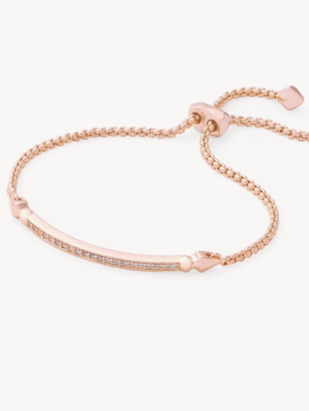 Kendra Scott Ott Adjustable Chain Bracelet in Rose Gold
